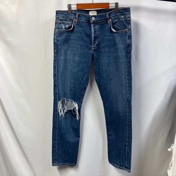 Citizens of Humanity Emerson Boyfriend Distressed Jeans Womens 28 Button Fly - Picture 2 of 16